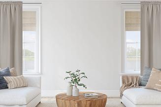 Zasłona gotowa na taśmie HOLD 140x270 zaciemniająca blackout ciemnobeżowa