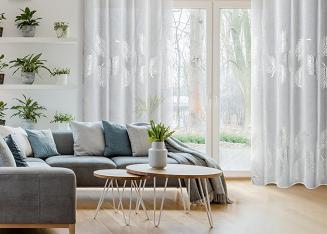 Firana gotowa na przelotkach IDALIA 140x250 Eurofirany biały