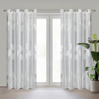 Firana gotowa na przelotkach IDALIA 140x250 Eurofirany biała