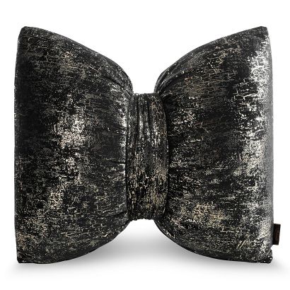 Poszewka dekoracyjna KOKARDA1 45x55 Eurofirany czarna złocista