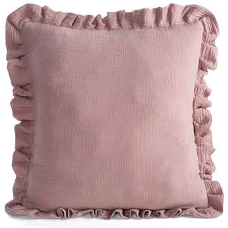 Poszewka dekoracyjna MUSLIN 45x45 Eurofirany pudrowy