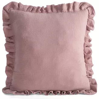 Poszewka dekoracyjna MUSLIN 45x45 Eurofirany pudrowy