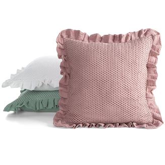 Poszewka dekoracyjna MUSLIN 45x45 Eurofirany pudrowy