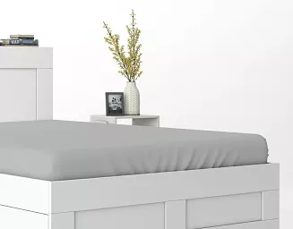Prześcieradło Satyna Pure Jasnoszare 160X200 Zg
