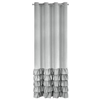 Zasłona gotowa na przelotkach DANI 140x250 Eurofirany srebrny