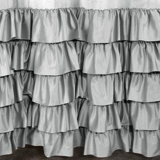 Zasłona gotowa na przelotkach DANI 140x250 Eurofirany srebrny