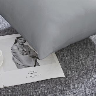 Poszewka satyna bawełniana SIN 40x40 grafitowa