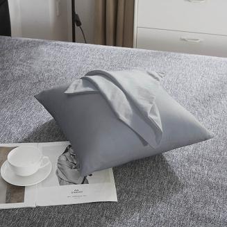 Poszewka satyna bawełniana SIN 40x40 grafitowa