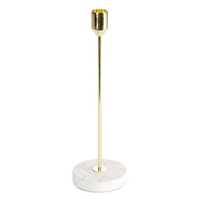 Świecznik dekoracyjny KORI 8x26 Eurofirany kremowy złoty