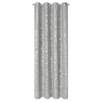 Zasłona gotowa na przelotkach SOLANA 140x250 Eurofirany srebrny