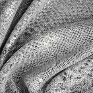 Zasłona gotowa na przelotkach SOLANA 140x250 Eurofirany srebrny