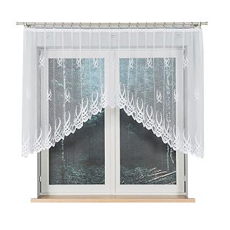 Firanka żakardowa gotowa na żabki GOSIA 250x120 biała