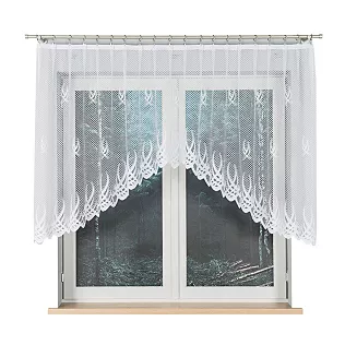 Firanka żakardowa gotowa na żabki GOSIA 250x120 biała