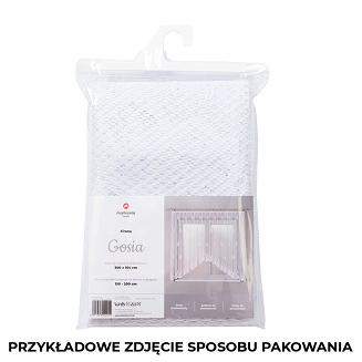 Firanka żakardowa gotowa na żabki GOSIA 250x120 biała