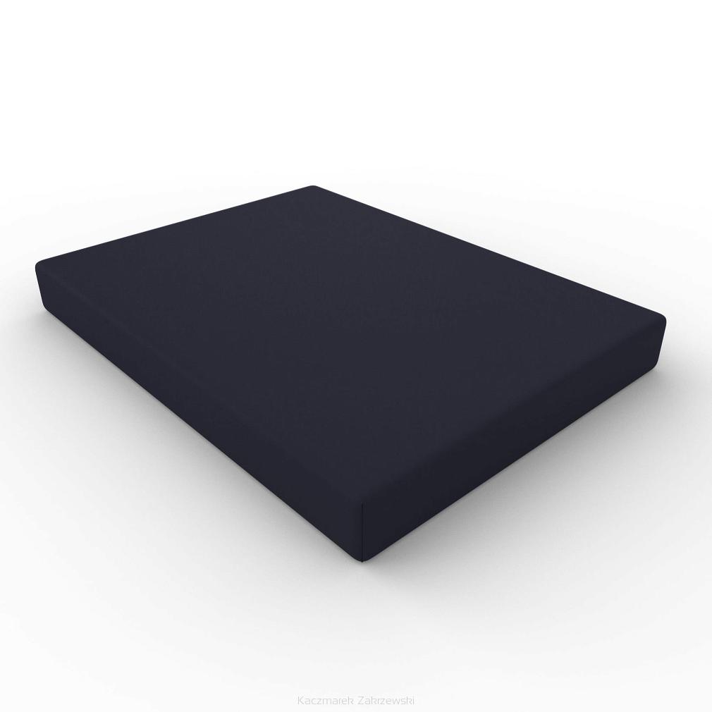 Prześcieradło jersey z gumką 140x200 granatowe