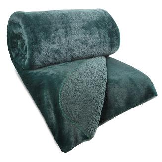 Narzuta dekoracyjna NINA 220x240 ciemnozielony