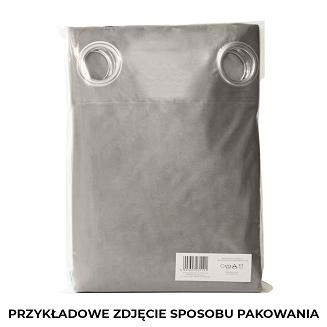 Zasłona gotowa na przelotkach VELVI 140x260 jasnobeżowa
