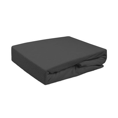 Prześcieradło frotte bez gumki 160x200 Darymex antracyt