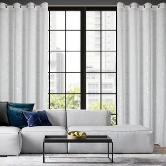 Firana gotowa na przelotkach IVA Eurofirany biały