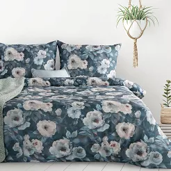 Pościel bawełniana KIRA 220x200 Design91 ciemnogranatowy
