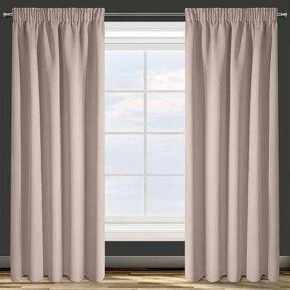 Zasłona gotowa na taśmie PARISA 140x270 Design91 pudrowa