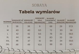 Body damskie dopasowane z golfem Soraya Eldar jasnoróżowe