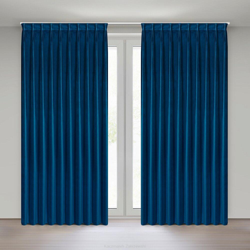 Zasłona gotowa MELANIE 210x270 Eurofirany granatowy
