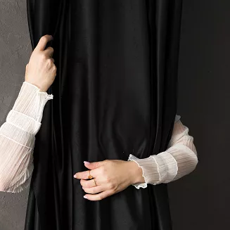 Zasłona gotowa na taśmie BLACKOUT VELVET 140x240 czarna