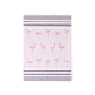 Ścierka kuchenna bawełna egipska 50x70 wzór Flamingi różowa