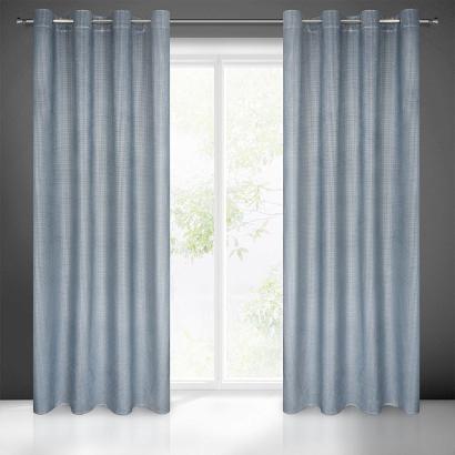 Zasłona gotowa na przelotkach DARCY 140x250 Eurofirany granatowa