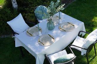 Obus plamoodporny GAIA 140x280 ogrodowy wodoodporny biały