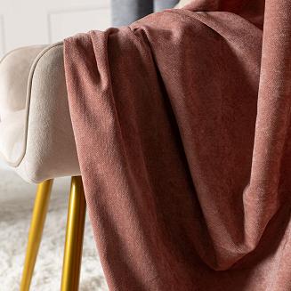 Zasłona gotowa na przelotkach SOFT 140x260 pudrowa