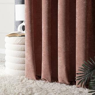 Zasłona gotowa na przelotkach SOFT 140x260 pudrowa