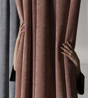 Zasłona gotowa na przelotkach SOFT 140x260 pudrowa