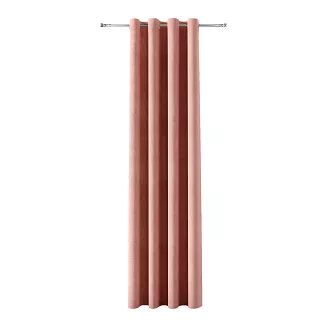 Zasłona gotowa na przelotkach SOFT 140x260 pudrowa