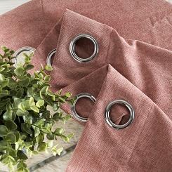 Zasłona gotowa na przelotkach SOFT 140x260 pudrowa