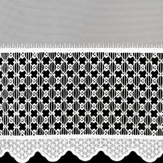 Firana gotowa na przelotkach KATRINA 350x150 Eurofirany biały