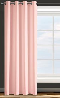 Zasłona gotowa na przelotkach ADORE 140x250 Design91 pudrowy