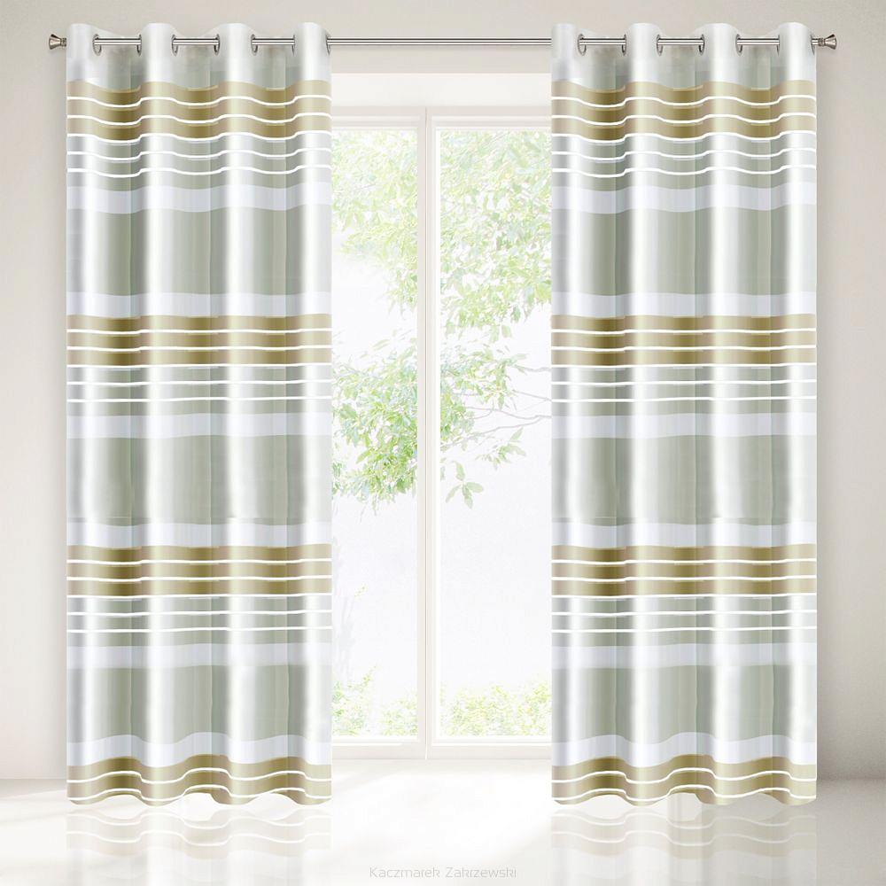 Zasłona gotowa ERIC 140x250 Eurofirany kremowy