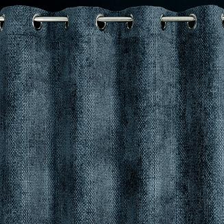 Zasłona gotowa na przelotkach ALETA 135x250 Eurofirany granatowy