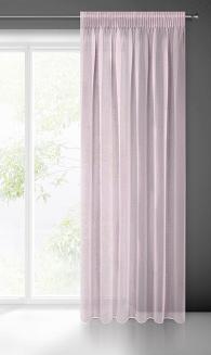 Firana gotowa na taśmie ELPIDIA 140x270 Eurofirany różowy