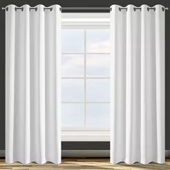 Zasłona gotowa na przelotkach PARISA 135x250 Design91 biały