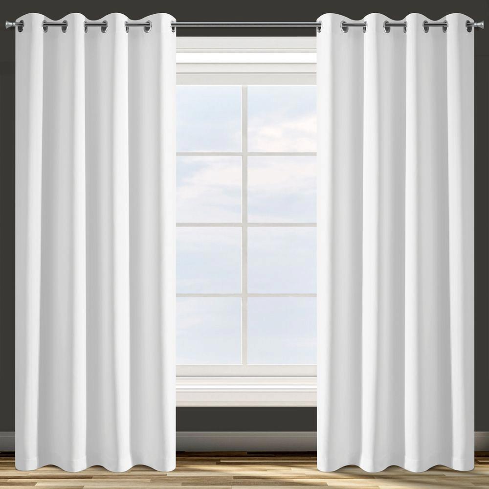 Zasłona gotowa na przelotkach PARISA 135x250 Design91 biały