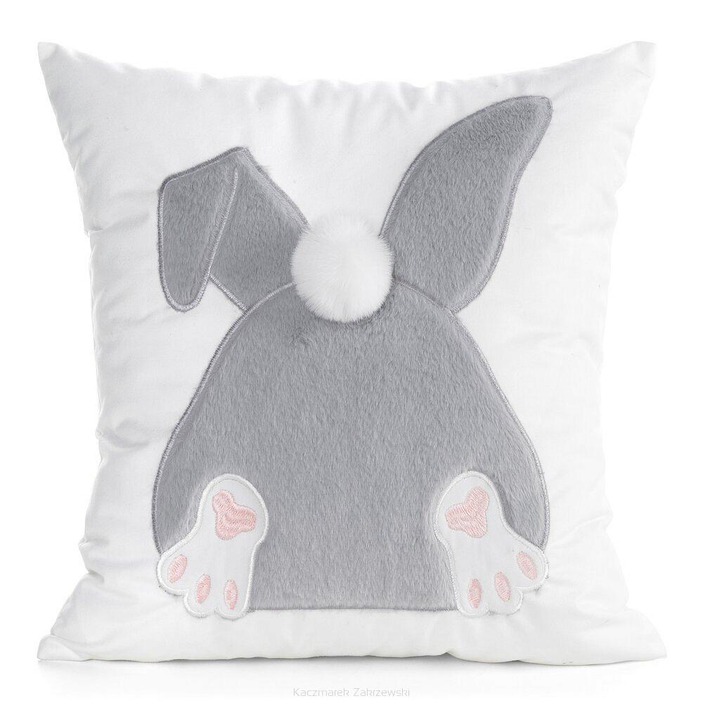 Poszewka dekoracyjna WIOSNA 45x45 Eurofirany srebrny