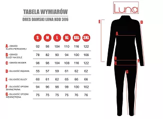 Dres damski LUNA kod 306 czarny