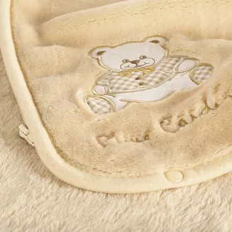 Kocyk dziecięcy na suwak Pierre Cardin BABY6 80x90 Eurofirany beżowy miś