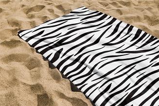 Ręcznik plażowy 100x180 zebra