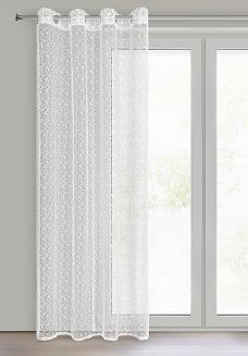 Firana gotowa na przelotkach ELLISSA 140x250 Eurofirany biały