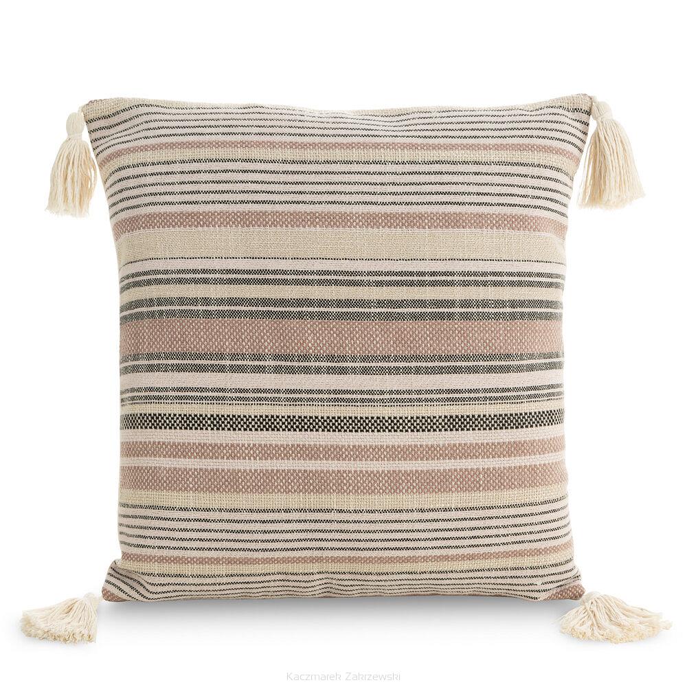 Poszewka dekoracyjna BOHO 45x45 Eurofirany pudrowy