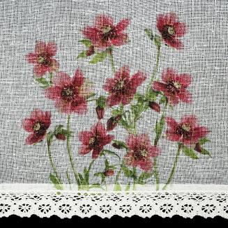 Firana gotowa ISA 150x60 Eurofirany bordowy